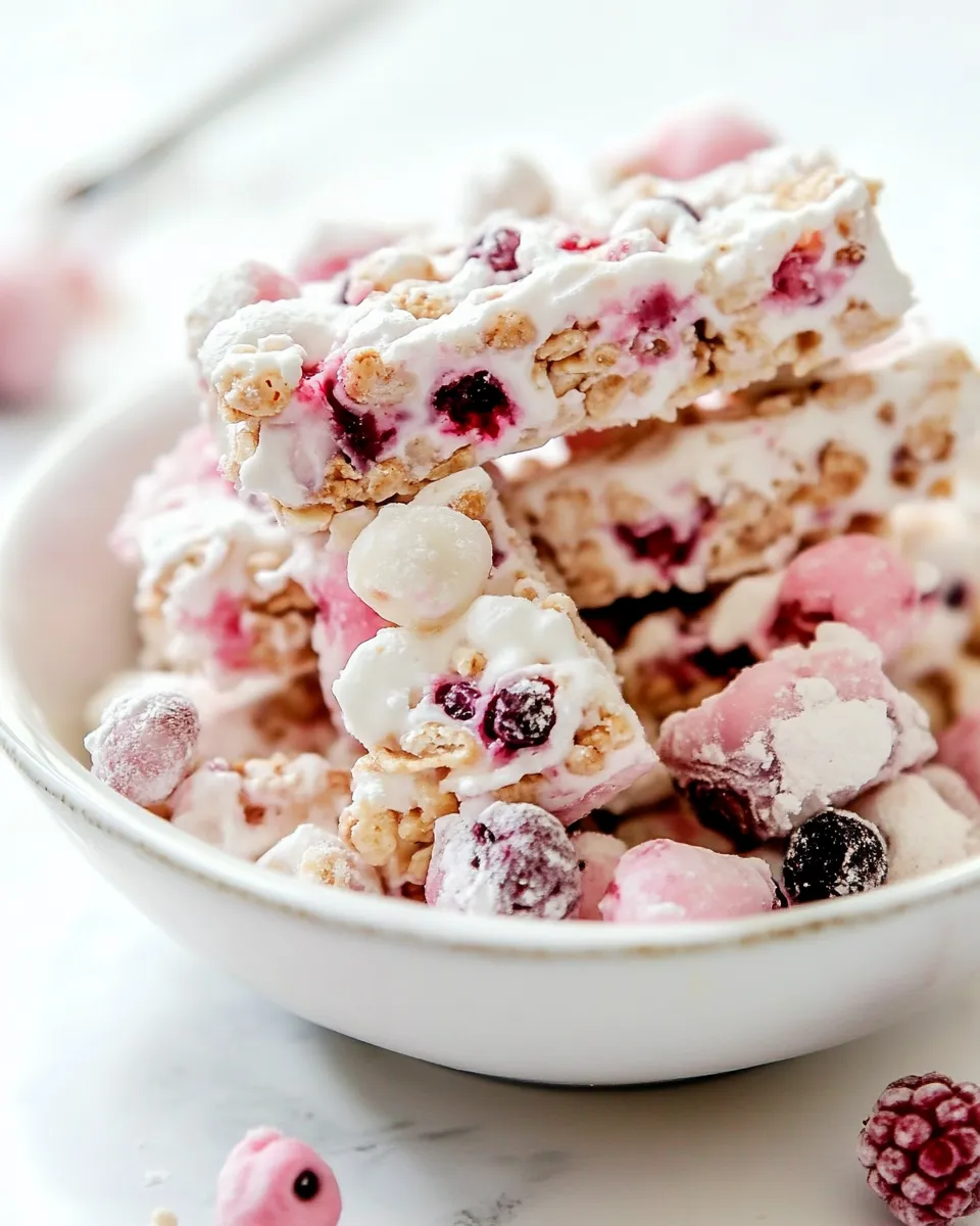 Homemade Berry Cereal Treats photo