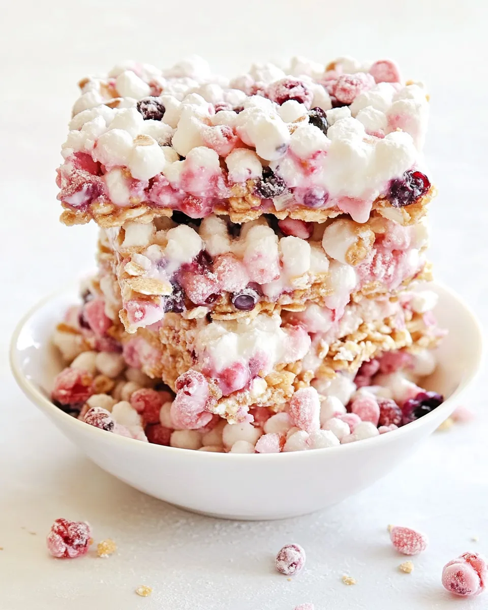 Classic Berry Cereal Treats image