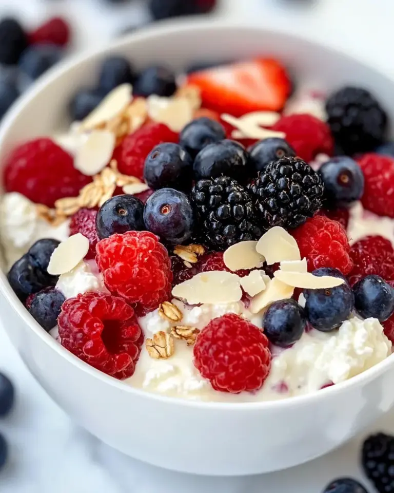 Easy Berry Cottage Cheese Breakfast Bowl photo