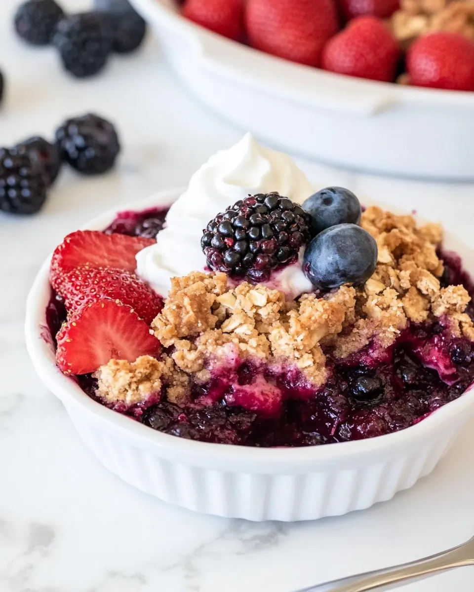 Homemade Berry Crumble photo