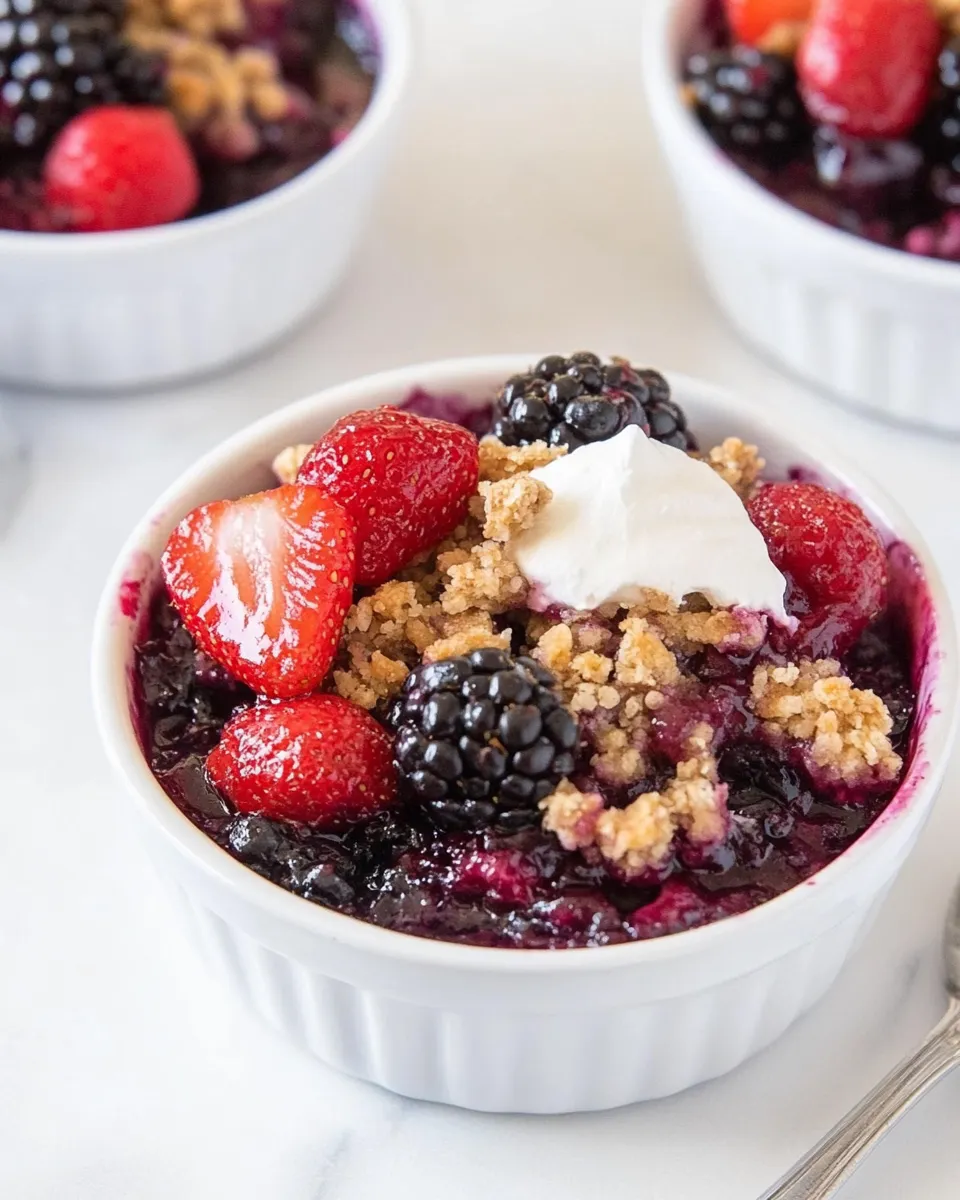 Easy Berry Crumble recipe photo
