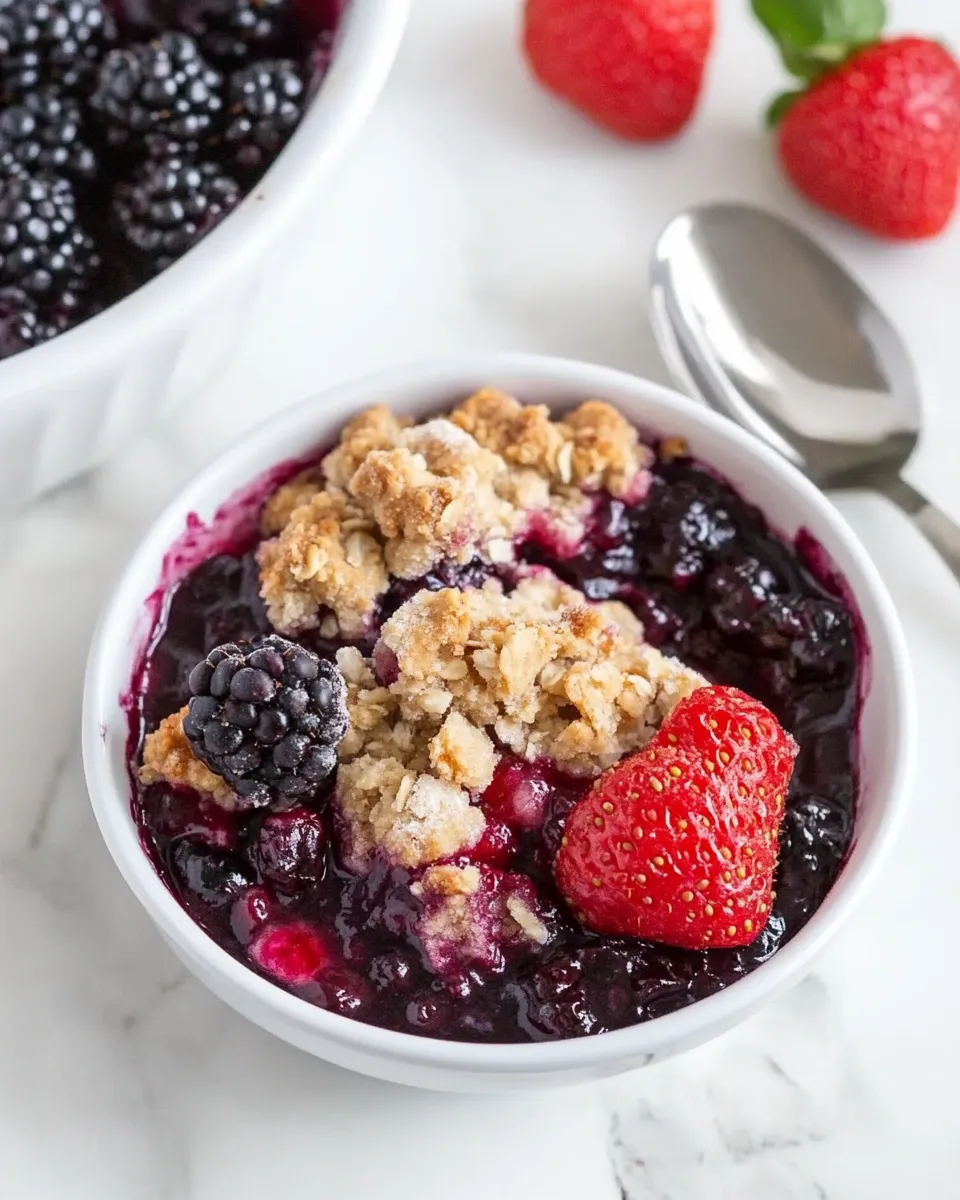 Delicious Berry Crumble shot