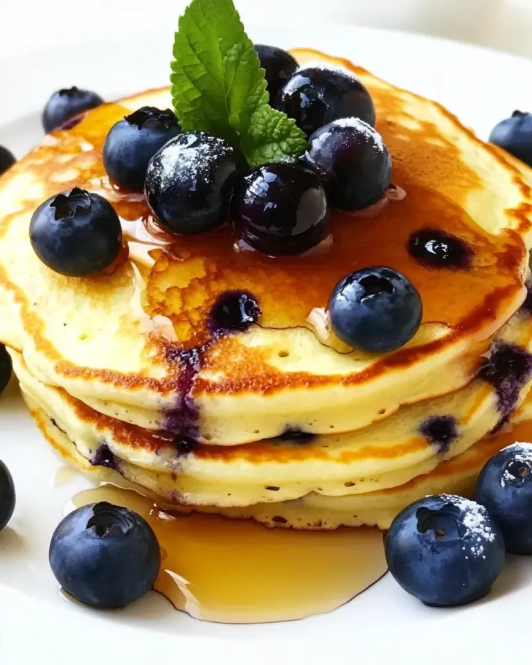 Homemade Best Blueberry Pancakes photo
