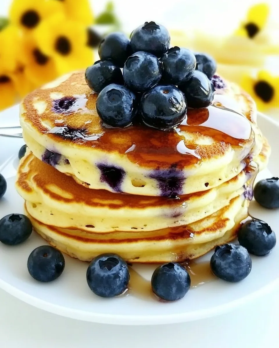 Classic Best Blueberry Pancakes image