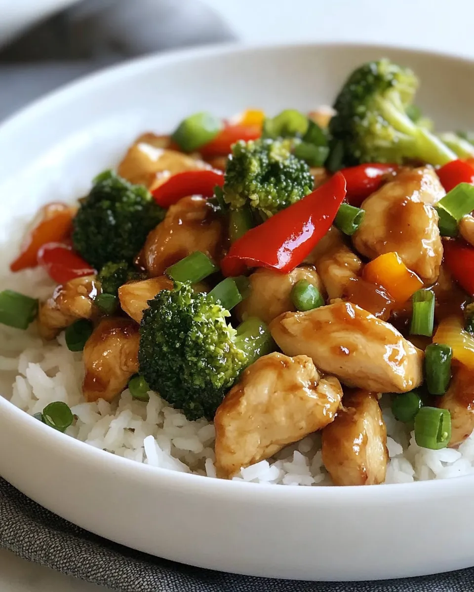 Easy Best Chicken Stir Fry Recipe shot