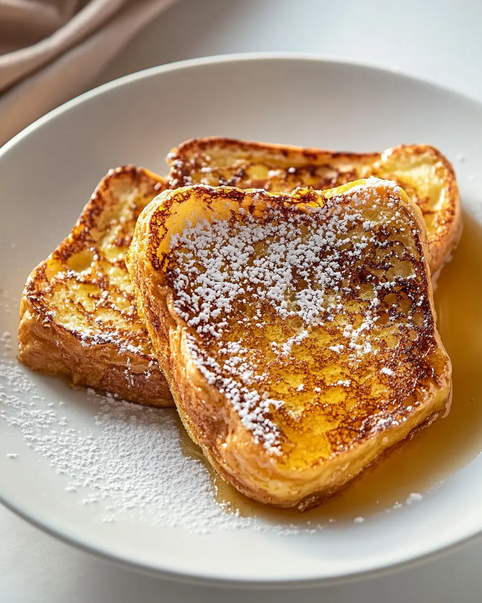 Delicious Best French Toast Recipe (Pain Perdu) shot