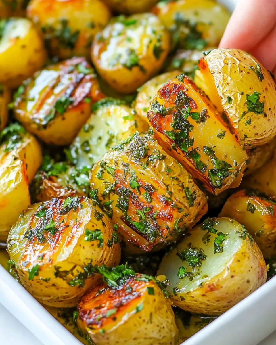 Delicious Best Herb Roast Potatoes shot