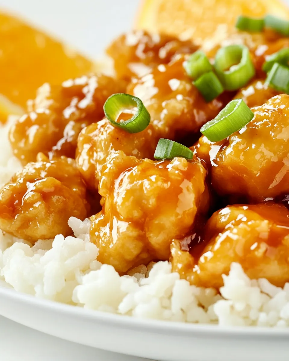 Savory Better Than Takeout Orange Chicken shot