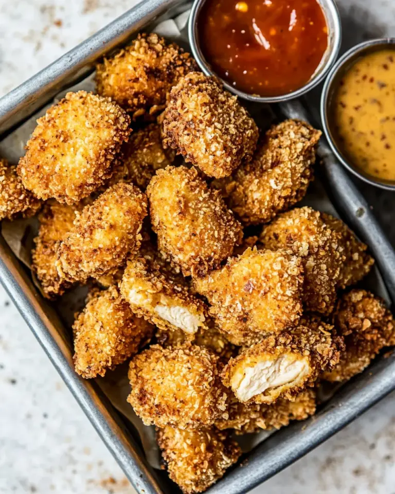 Homemade Better Than The Snack Bar Baked Chicken Nuggetswith all the sauces. photo