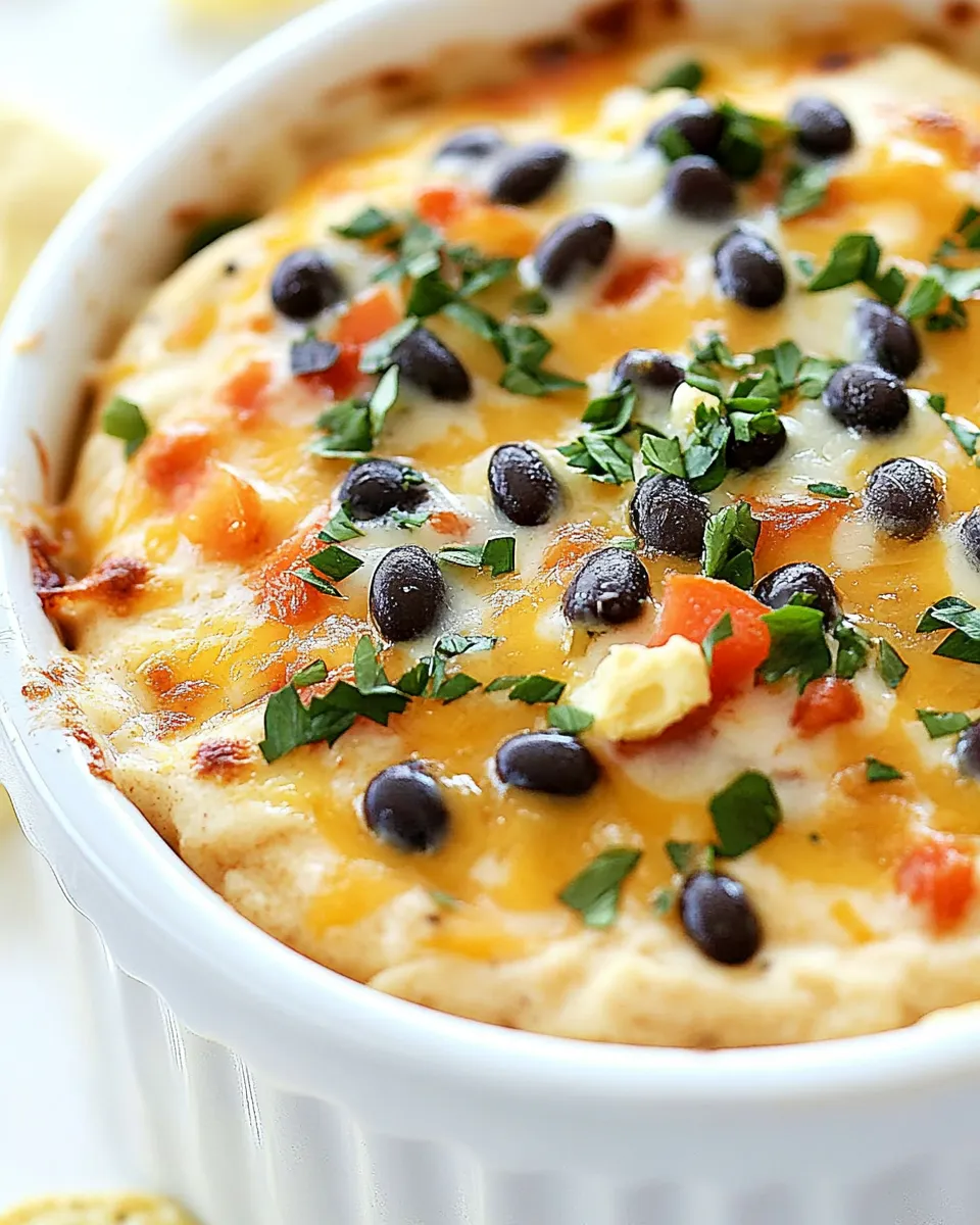 Delicious Black and White Bean Dip shot