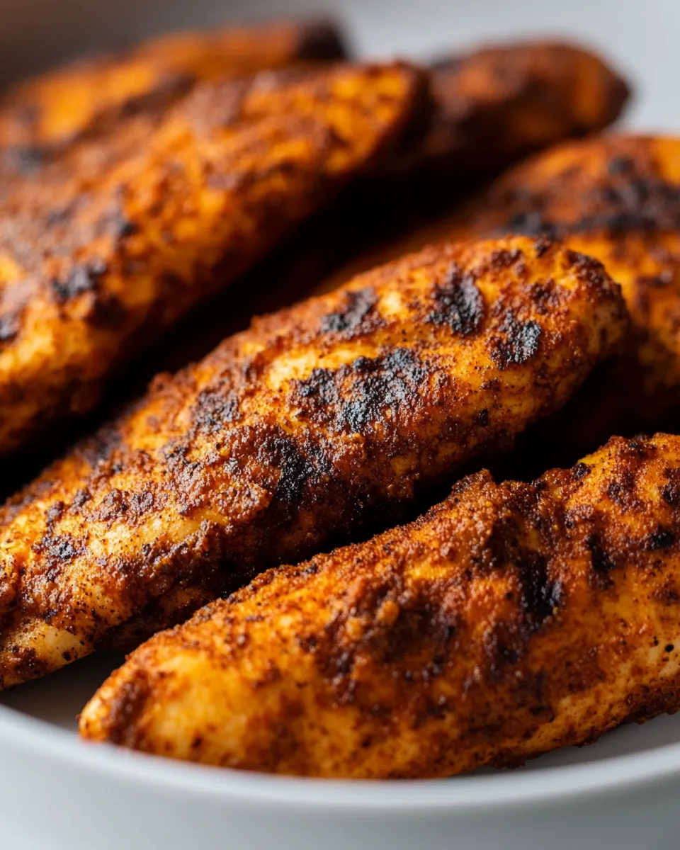 Easy Blackened Chicken Tenders recipe photo