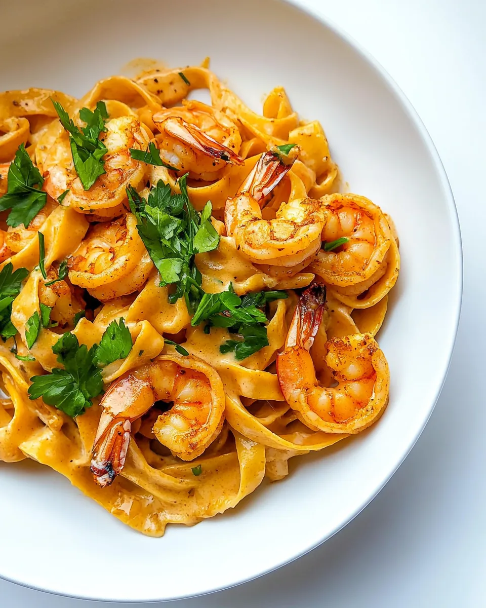 Easy Blackened Shrimp Alfredo recipe photo