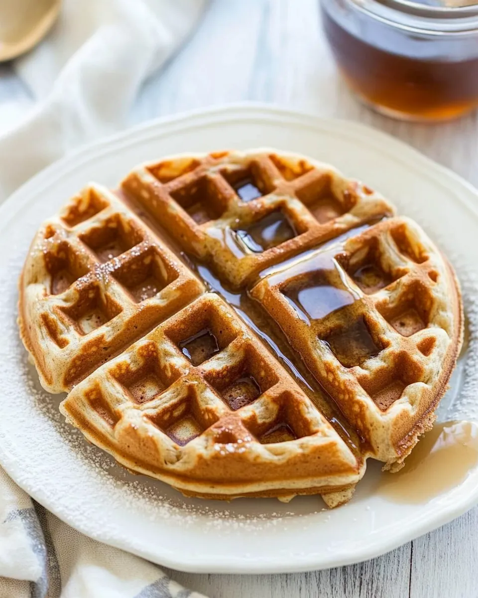 Easy Blender Whole Wheat Waffles recipe photo