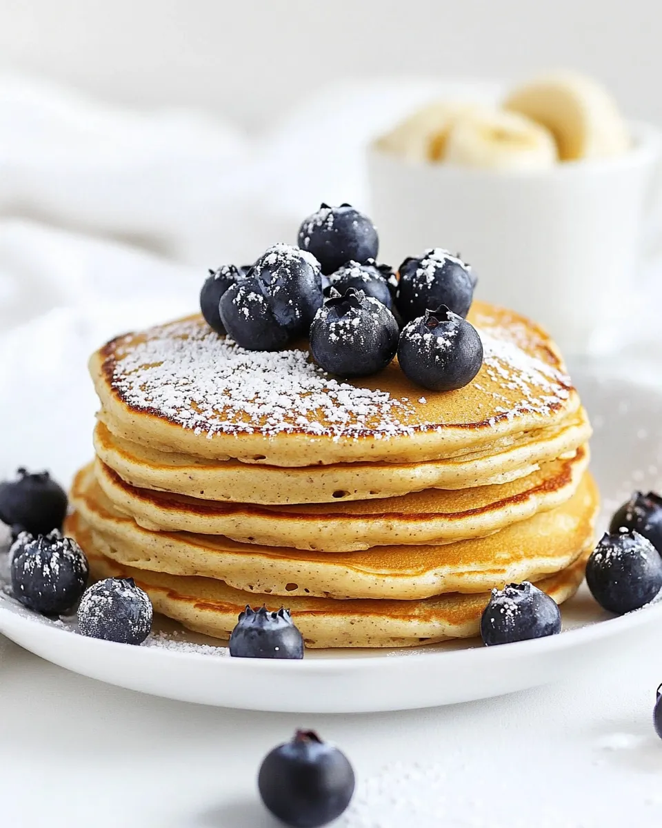 Easy Blueberry Banana Almond Flour Pancakes recipe photo