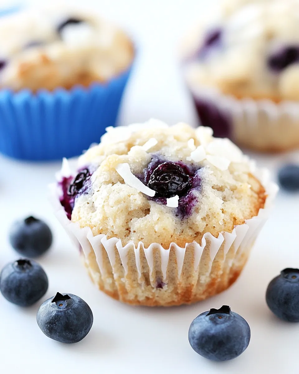 Homemade Blueberry Coconut Muffins photo