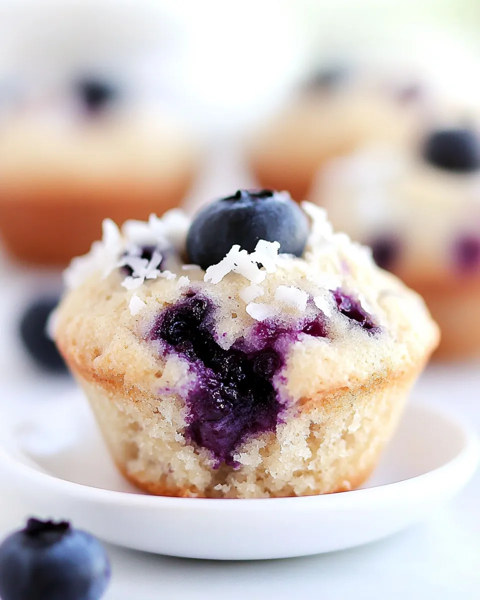 Delicious Blueberry Coconut Muffins image