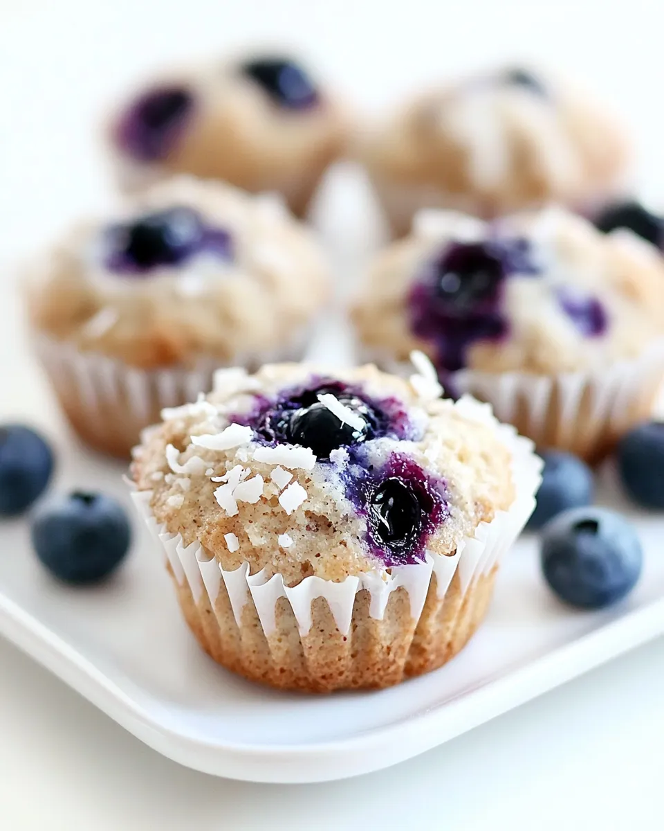 Tasty Blueberry Coconut Muffins shot