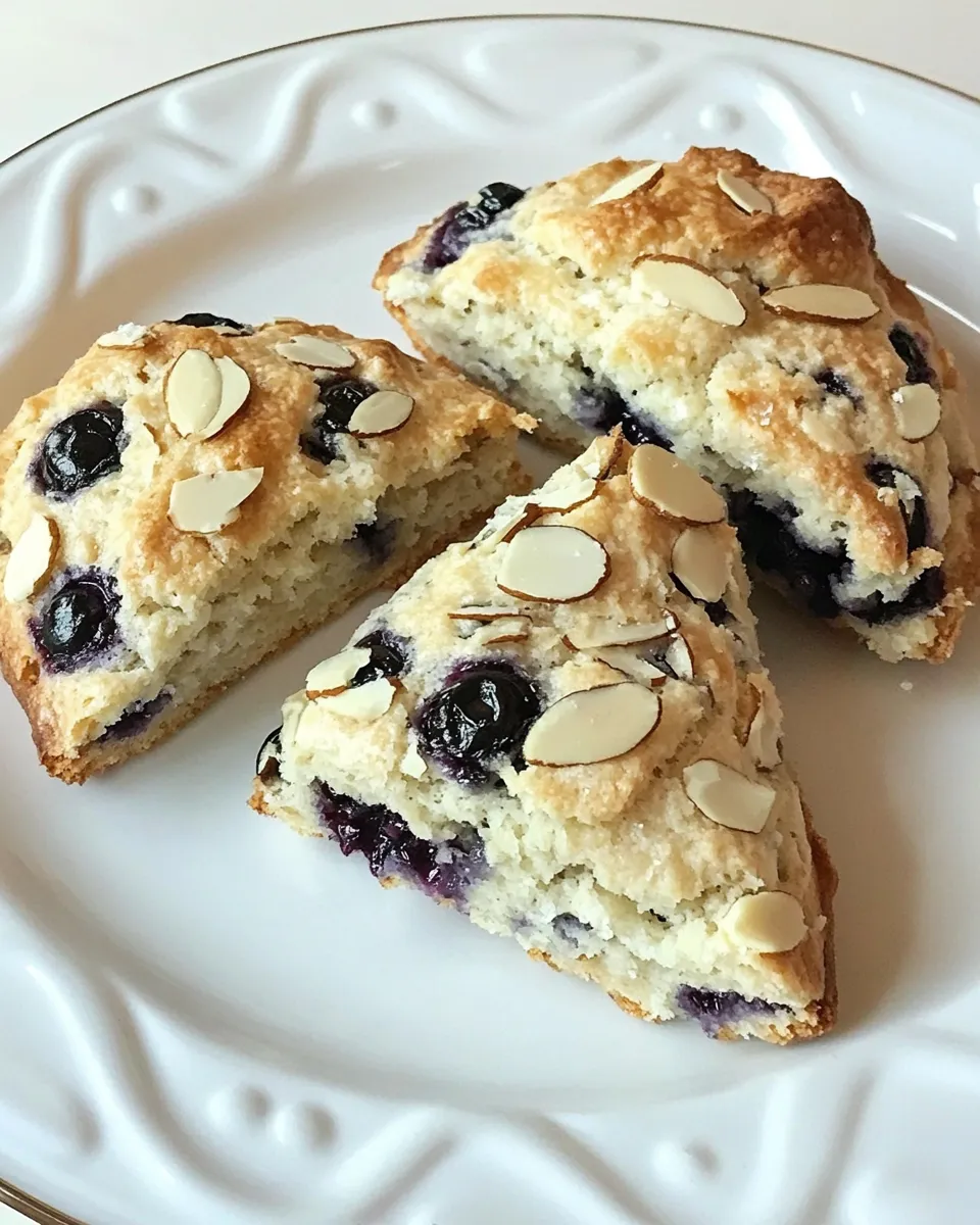 Classic Blueberry Scones with Almonds image