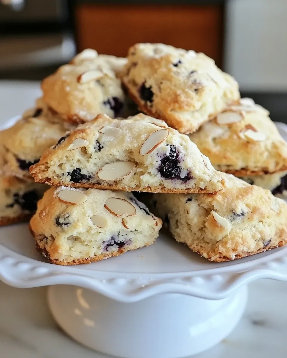 Easy Blueberry Scones with Almonds recipe photo