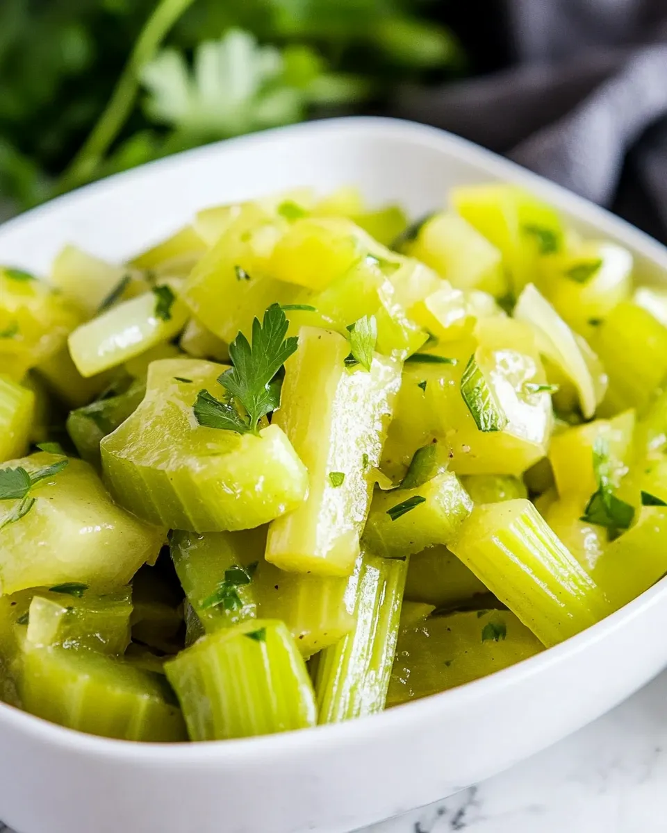 Easy Braised Celery - A Simple Side Dish recipe photo
