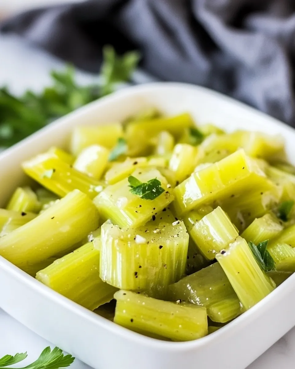 Delicious Braised Celery - A Simple Side Dish shot