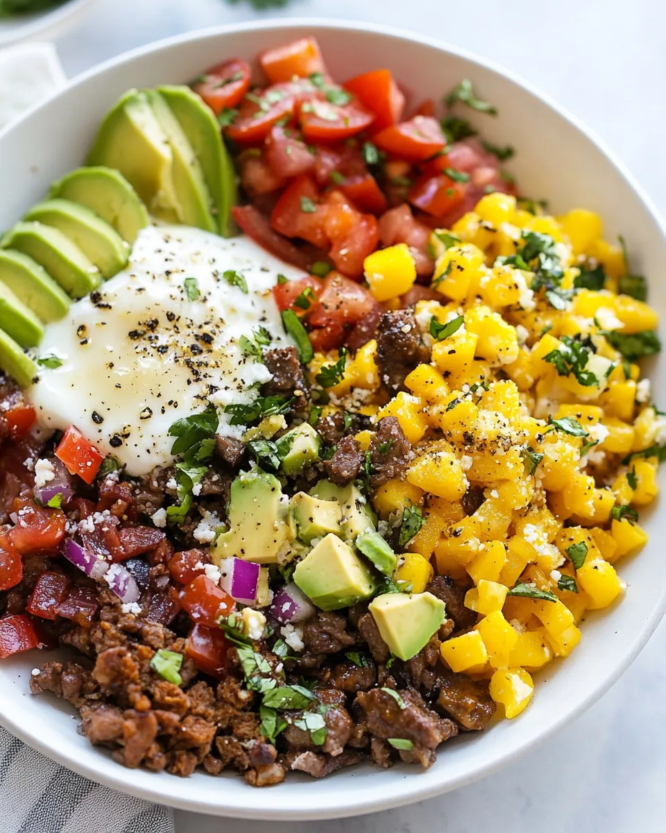 Delicious Breakfast Bowls shot