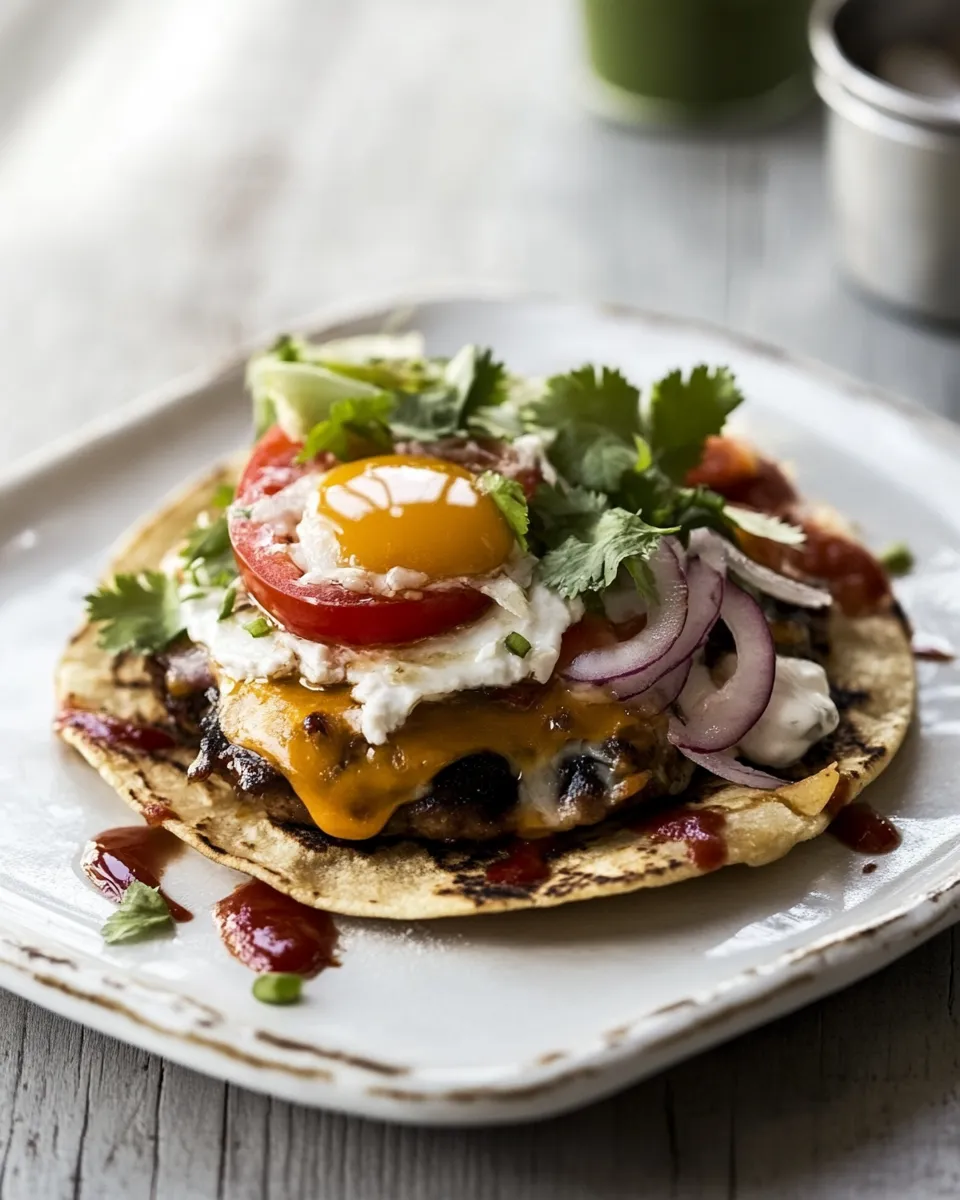 Easy Breakfast Tostada recipe photo
