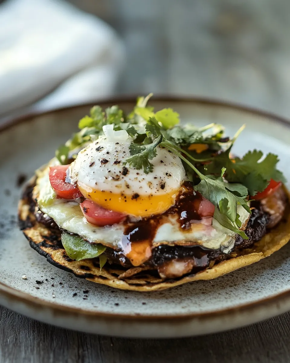 Delicious Breakfast Tostada shot