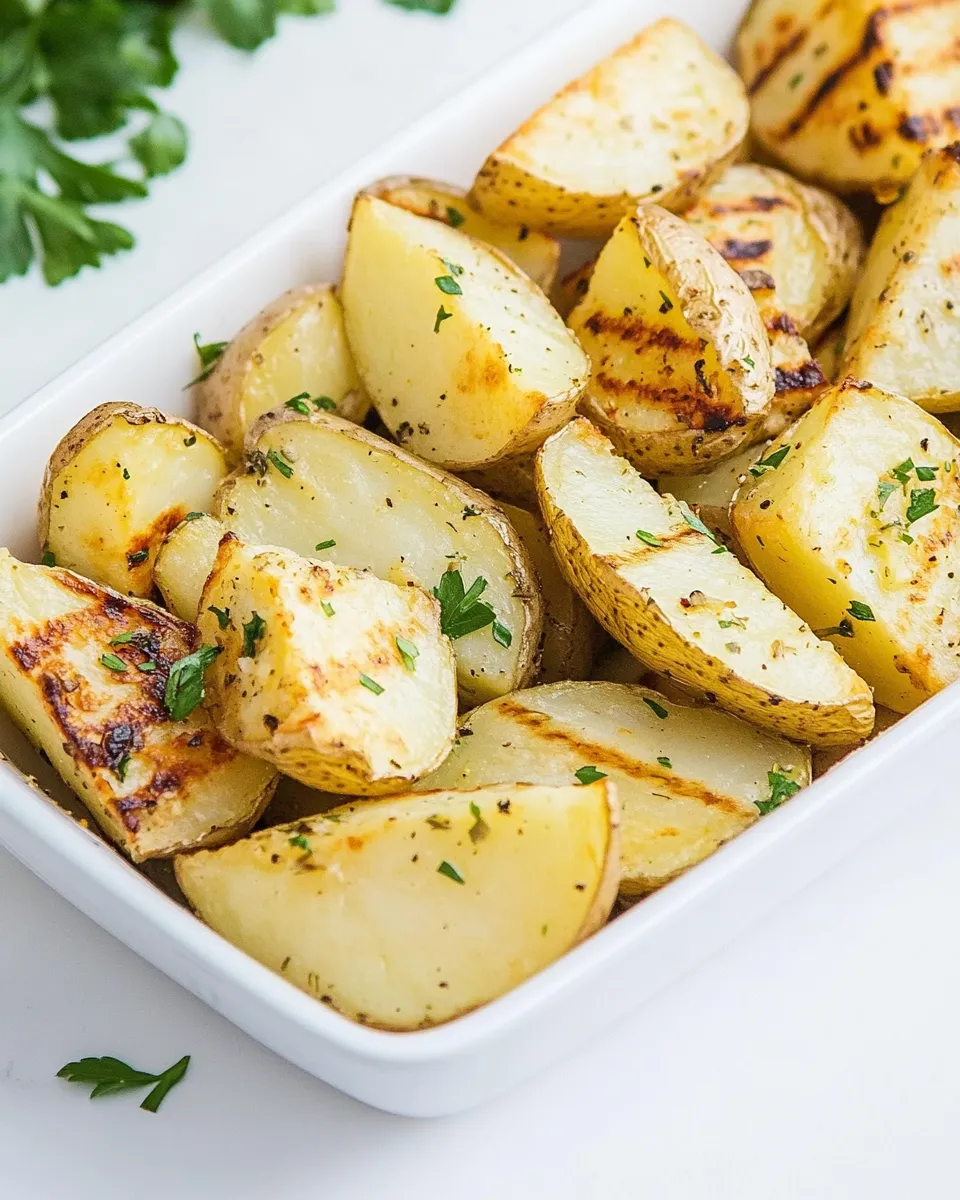 Delicious Broiled Potatoes shot