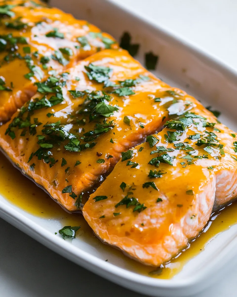Delicious Brown Sugar Glazed Salmon image