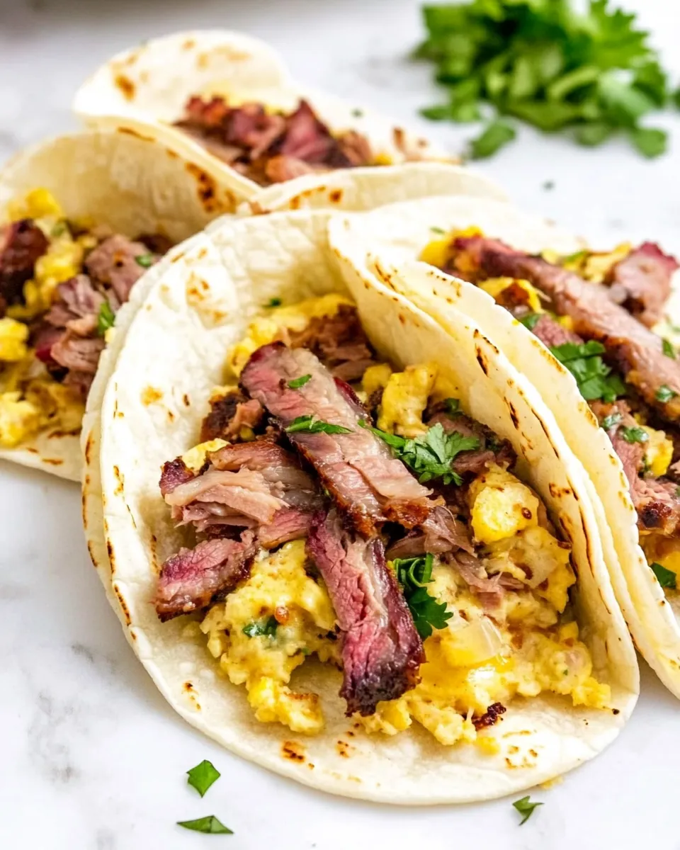 Delicious Buc-ees Brisket Breakfast Tacos (Copycat Recipe) image