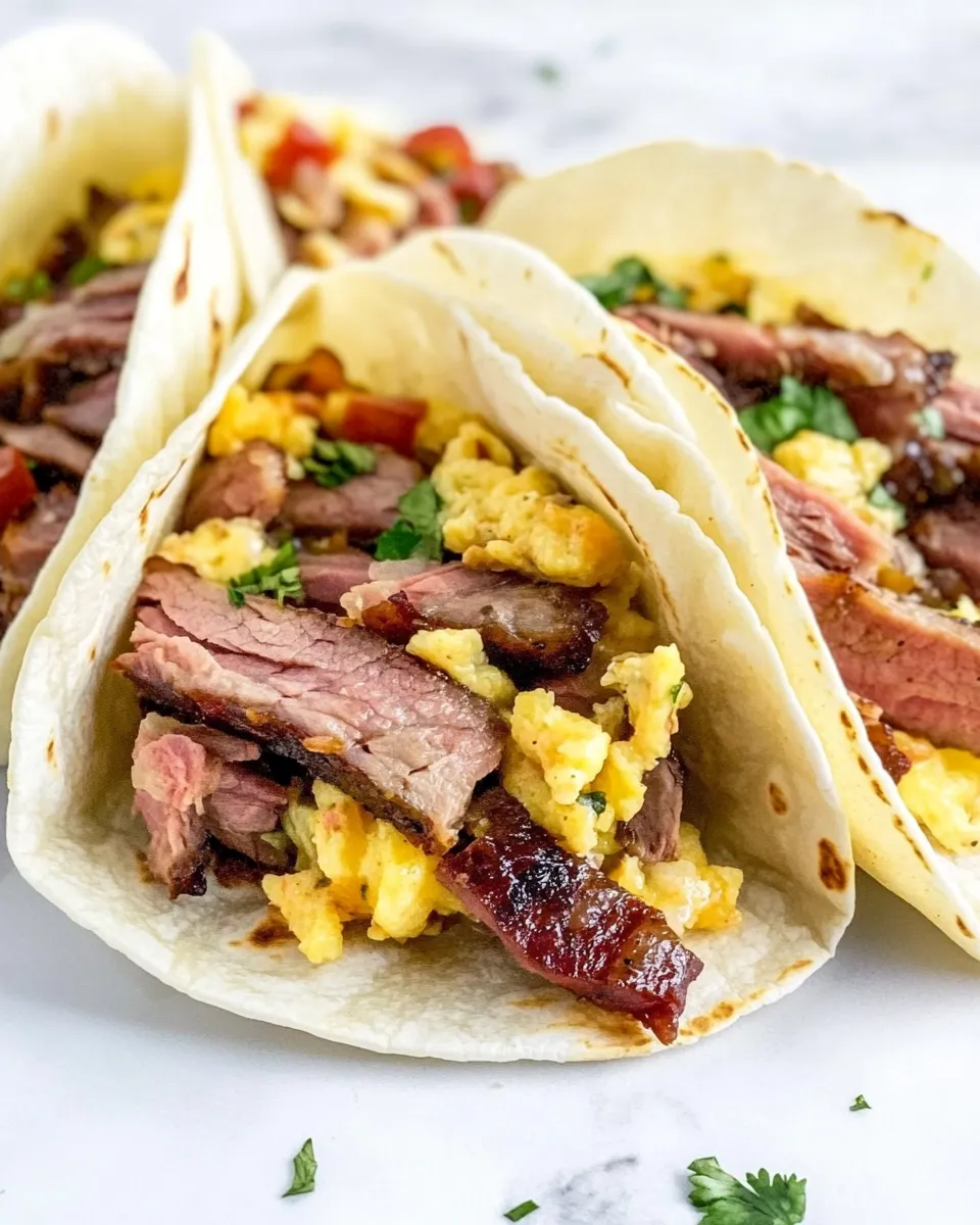 Savory Buc-ees Brisket Breakfast Tacos (Copycat Recipe) recipe photo