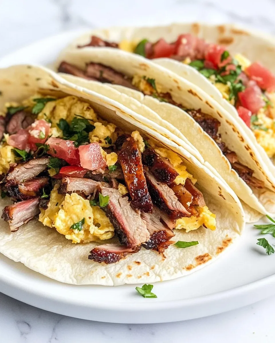 Quick Buc-ees Brisket Breakfast Tacos (Copycat Recipe) shot