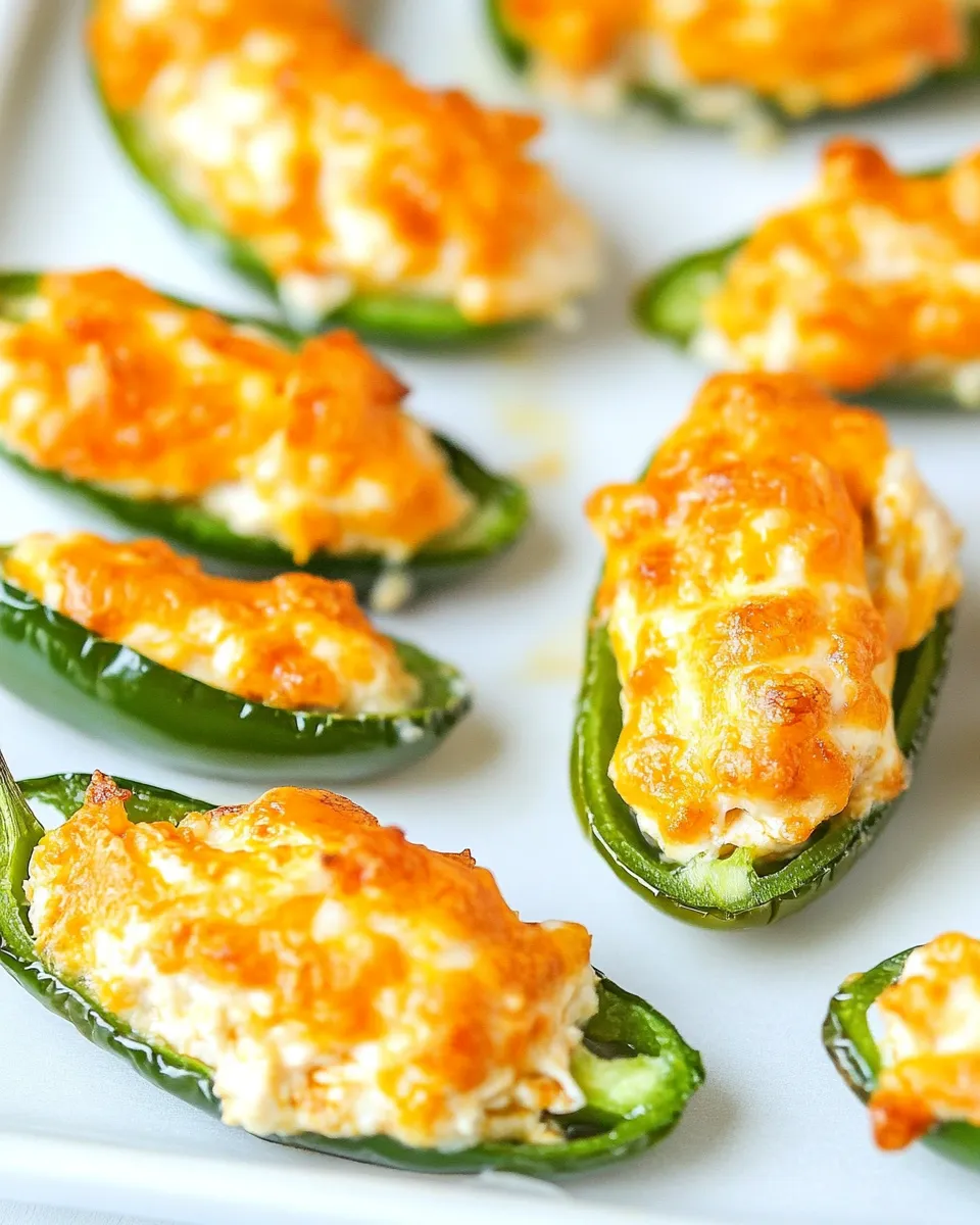 Delicious Buffalo Chicken Jalapeno Poppers shot