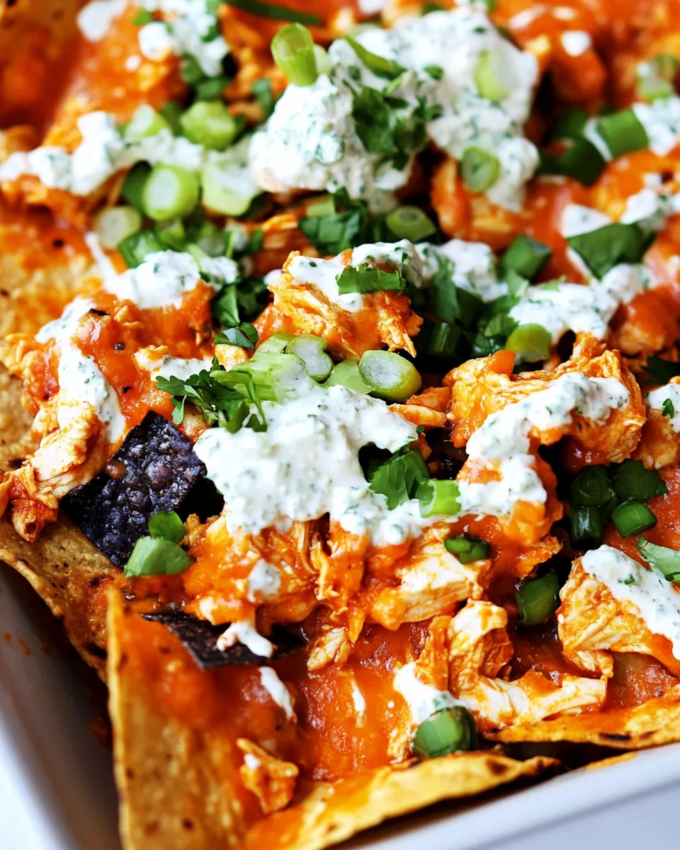 Easy Buffalo Chicken Nachos recipe photo