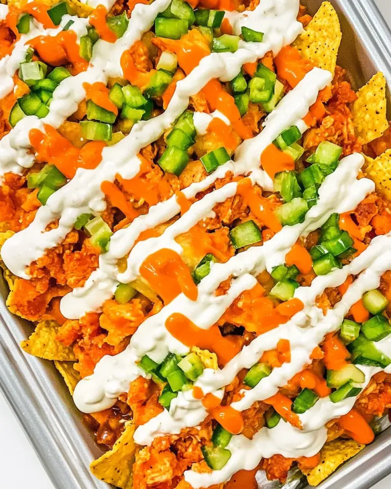 Homemade Buffalo Chicken Nachos with Doritos recipe photo