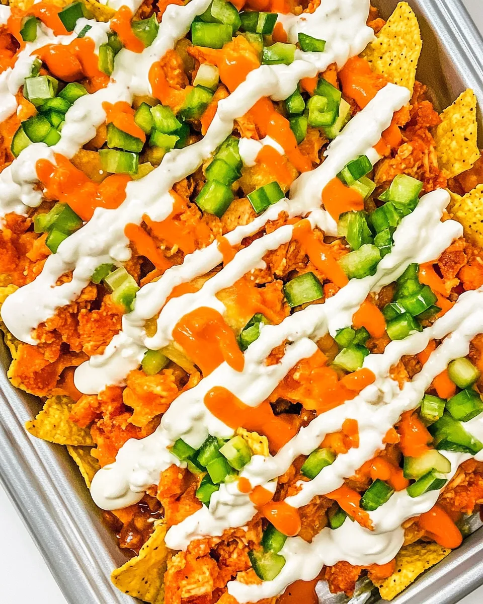 Homemade Buffalo Chicken Nachos with Doritos recipe photo