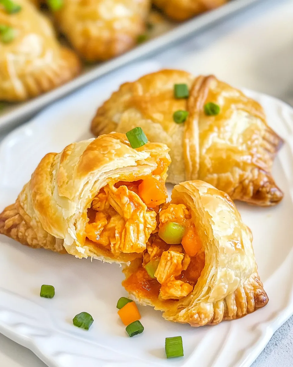 Delicious Buffalo Chicken Salad Pastry Puffs image