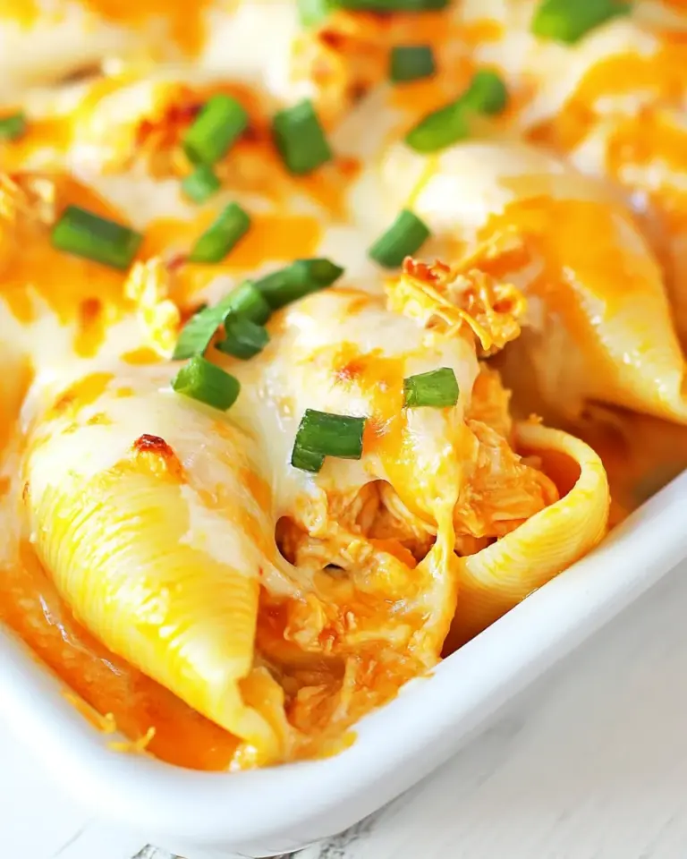 Homemade Buffalo Chicken Stuffed Shells Recipe photo