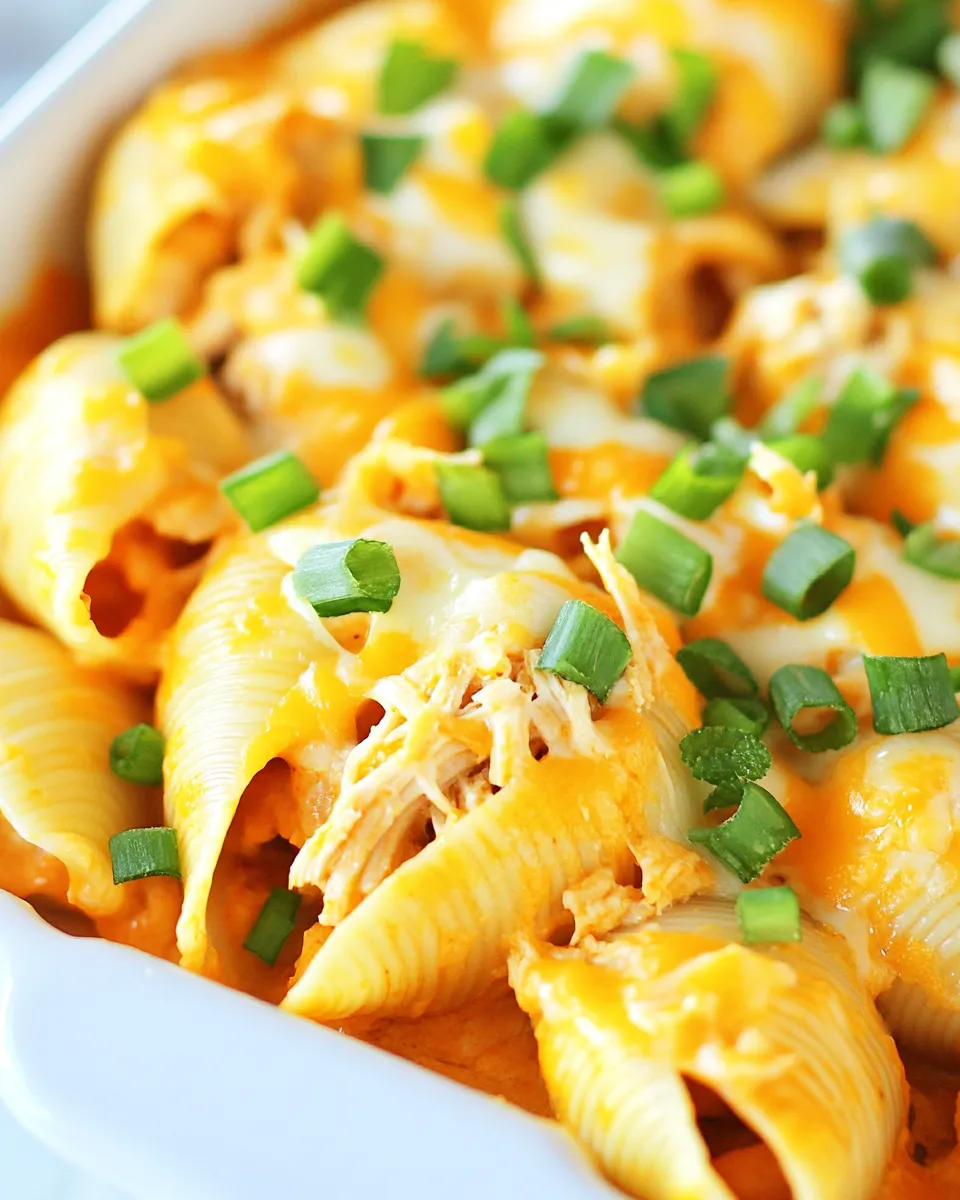 Classic Buffalo Chicken Stuffed Shells Recipe image