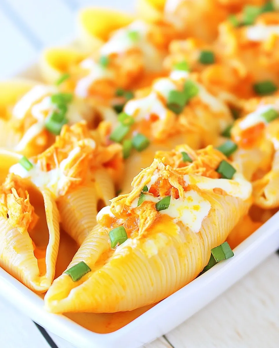 Delicious Buffalo Chicken Stuffed Shells Recipe dish photo