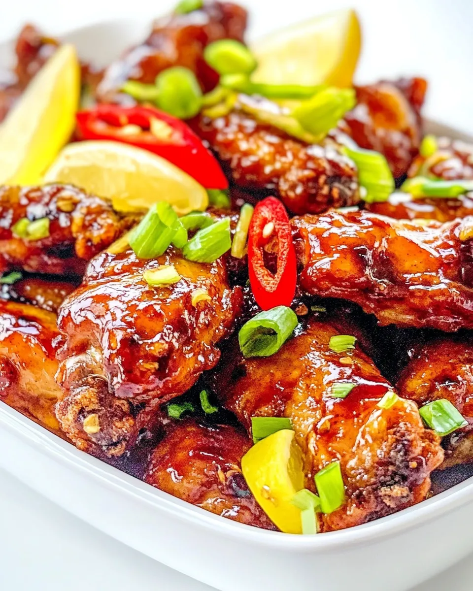 Easy Buffalo Wild Wings Asian Zing Wings Copycat Recipe dish photo