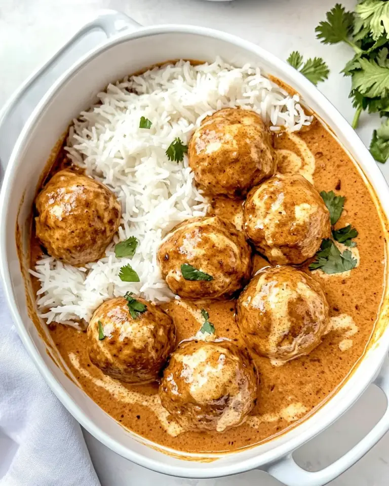 Homemade Butter Chicken Meatballs photo