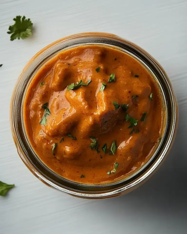 Homemade Butter Chicken Sauce Jar photo