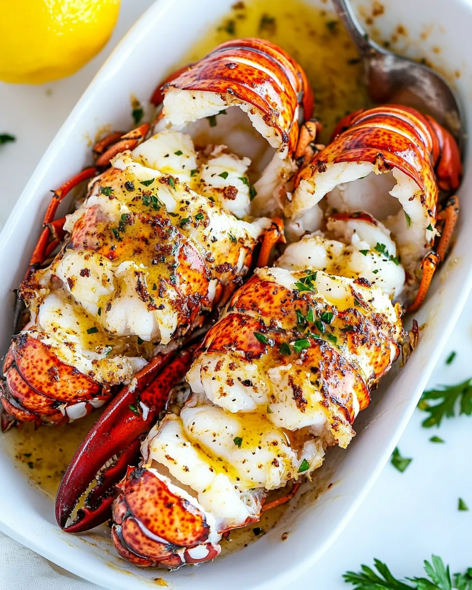 Homemade Buttered Lobster Tails photo