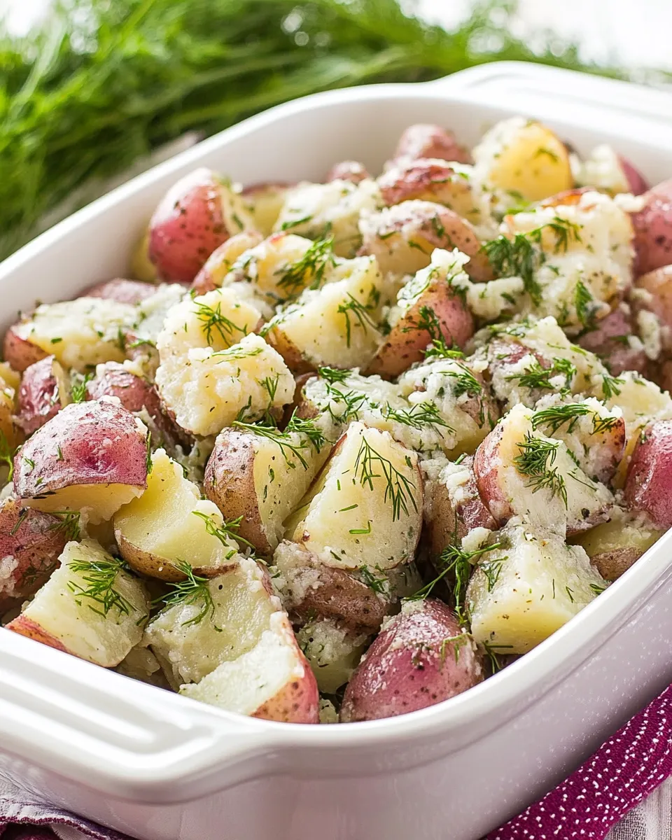 Delicious Buttered Red Potatoes with Dill image