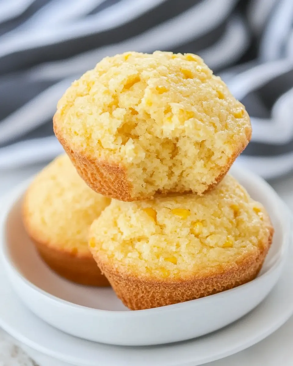 Homemade Buttermilk Corn Muffins recipe image