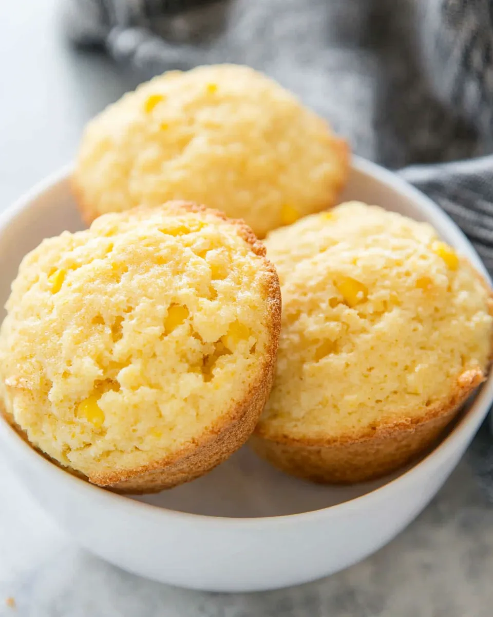 Sweet Buttermilk Corn Muffins plate image