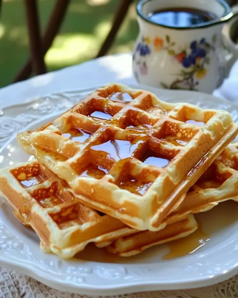 Homemade Buttermilk Waffles Recipe for a Crowd photo