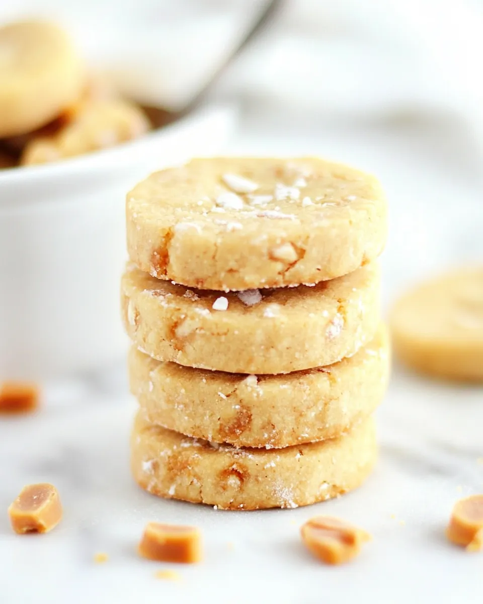 Delicious Butterscotch Shortbread Cookies shot